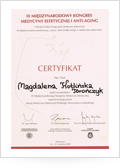 Certyfikat - Konferencja - Lasery i inne źródła energii w medycynie estetycznej